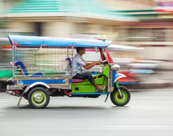 Transport Tuk tuk Vitesse Moto Bangkok